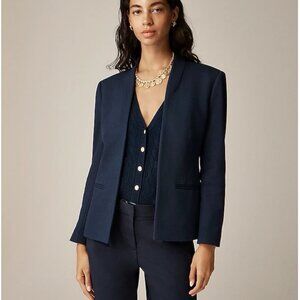 J Crew 365 Going Out Navy Stretch Twill Blazer Sz XS Career Professional Preppy